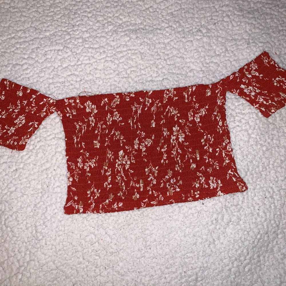 Cropped Off Shoulder Top